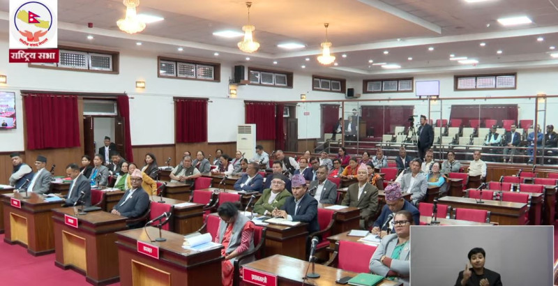 रास्वपाविहीन राष्ट्रियसभाबाट नीति तथा कार्यक्रम पारित