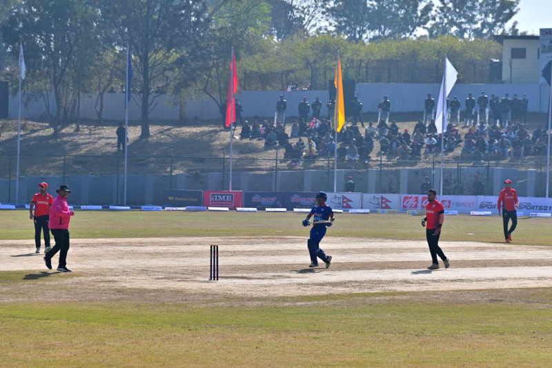 नेपालले गुमायो दोस्रो विकेट, कप्तान पौडेल आउट