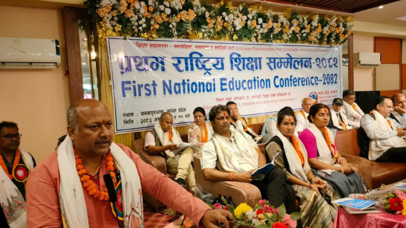 बजेट सक्न मात्रै शिक्षा सम्मेलन, ५० लाख रुपैयाँ खर्चेको सम्मेलनको घोषणापत्र पुरानै 