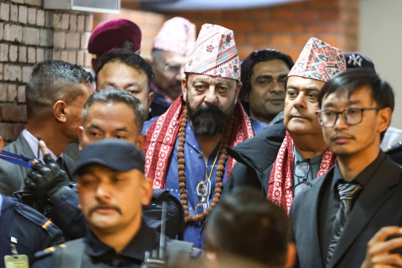 बलिउड सुपरस्टार सञ्जय दत्त काठमाडाैंमा (तस्वीरहरू)