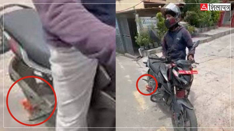 गणेश मोटरसाइकलमा हुँदा नगर प्रहरीले यसरी गरेको थियो ह्वील लक [भिडियो]