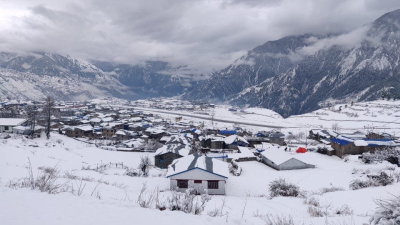 हुम्लामा हिमपात, जनजीवन प्रभावित
