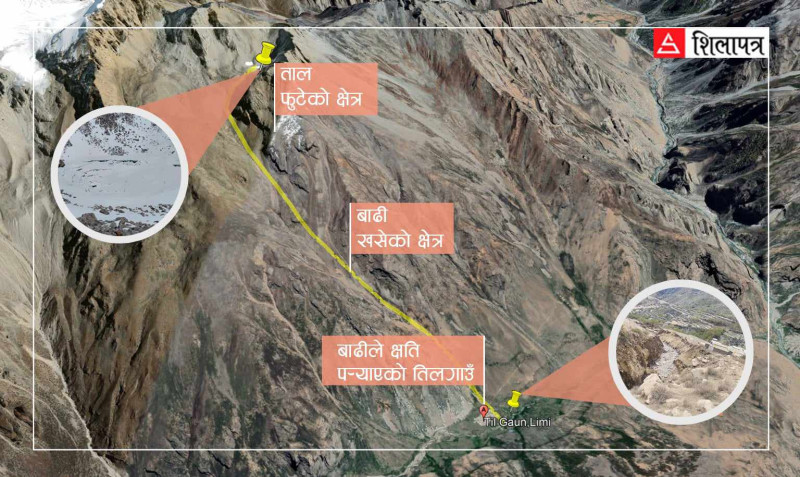 एक सातापछि कर्णाली प्रदेशले पठायो हुम्लाको नाम्खाका बाढीपीडितलाई राहत