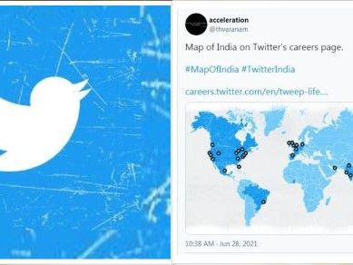 ट्विटरले जम्मु-काश्मीर र लद्दाखलाई छुट्टै देशका रूपमा देखायो, भारत आक्रोशित