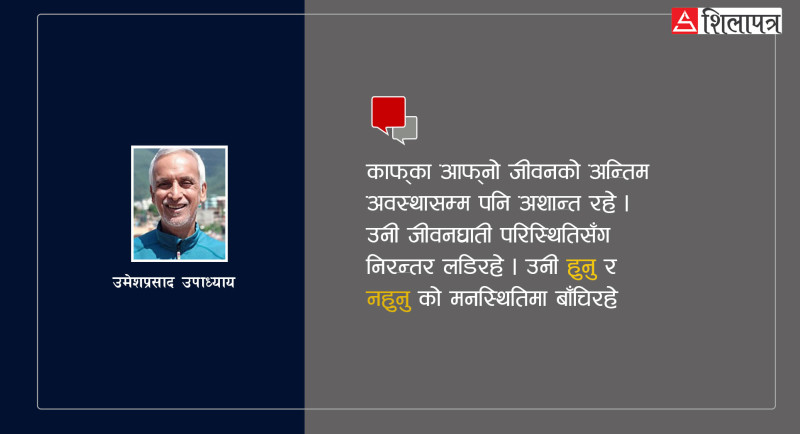 उत्तरआधुनिक साहित्यमा बढ्दो काफ्काई-संसार