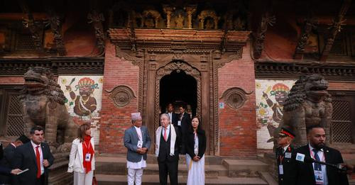 महासचिव गुटेरेसद्वारा पाटन दरबार क्षेत्रको अवलोकन