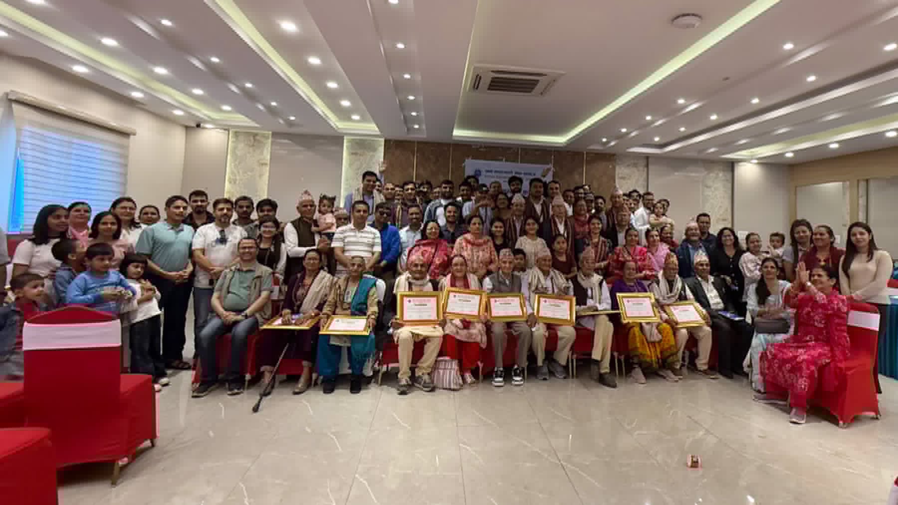 जन्मथलोलाई योगदान पुर्‍याउने व्यक्तिहरूलाई खन-काठमाडौं सेवा समाजको सम्मान