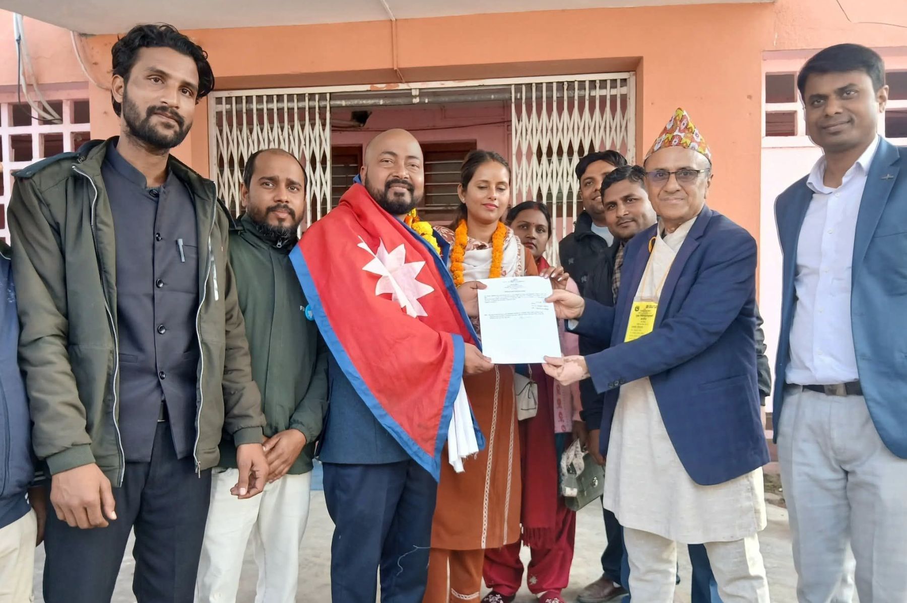 खल्तीका सहसंस्थापक अरविन्द साहले गरे बारा ३ बाट उम्मेदवारी दर्ता 