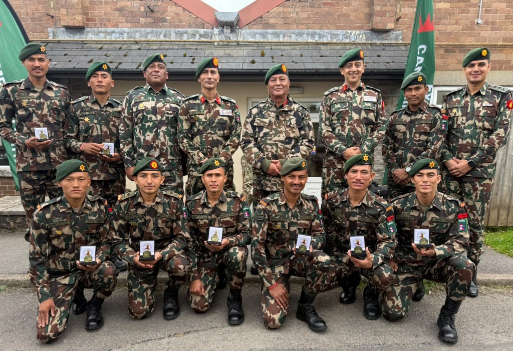 नेपाली सेनाले बेलायतमा भएको क्यामब्रेन पट्रोलमा जित्यो स्वर्ण पदक