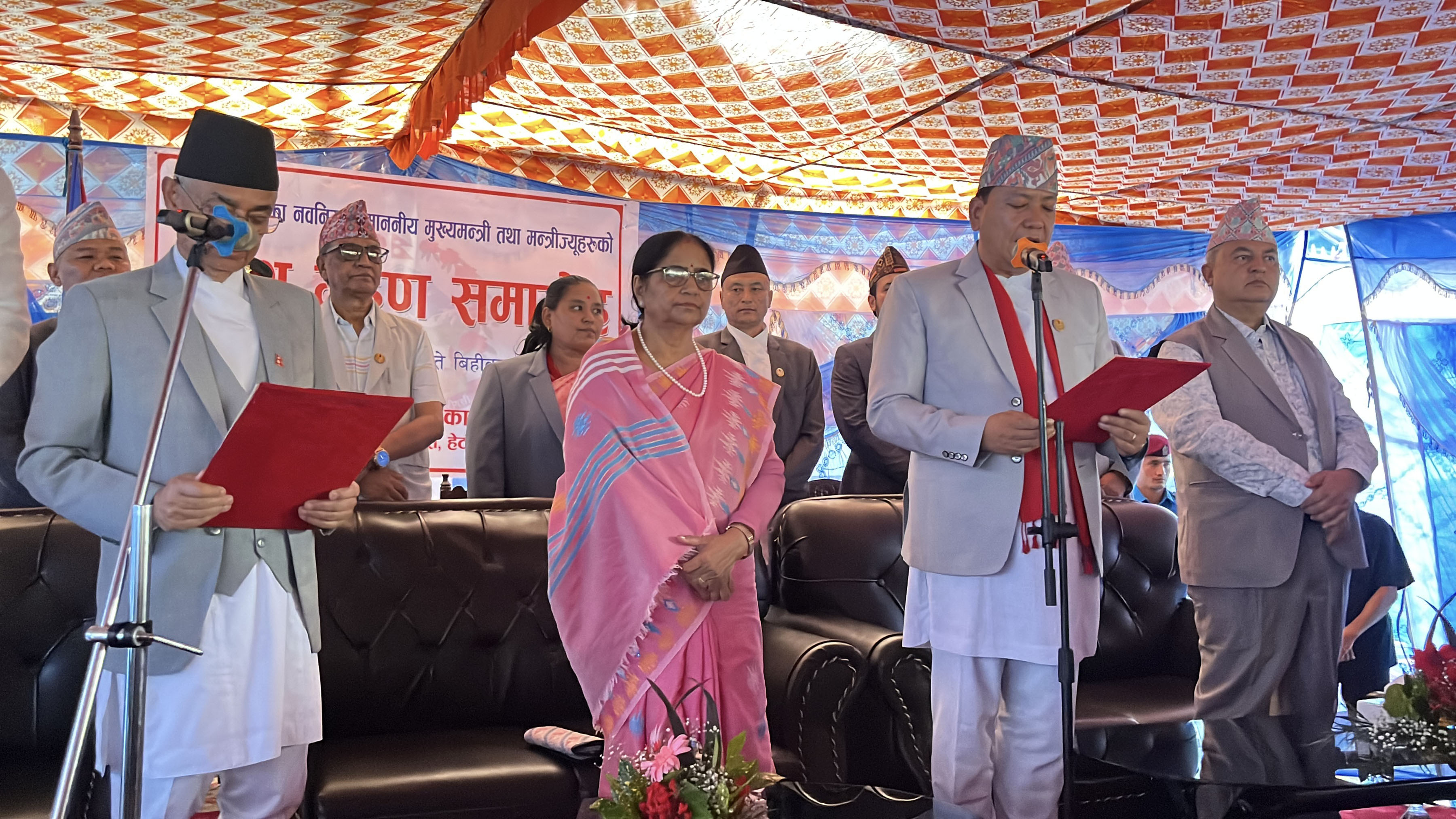 बागमतीमा किरण थापाले लिए मुख्यमन्त्रीको शपथ, को–को बने मन्त्री ?