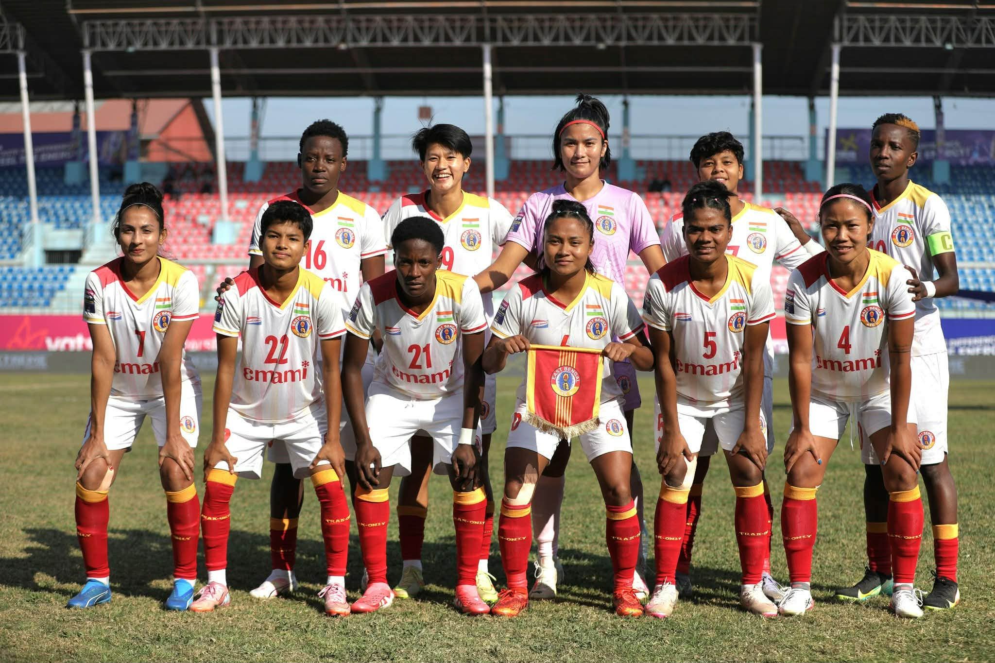 भारतकाे इस्ट बंगाललाई साफ महिला क्लब च्याम्पियनसिपकाे उपाधि