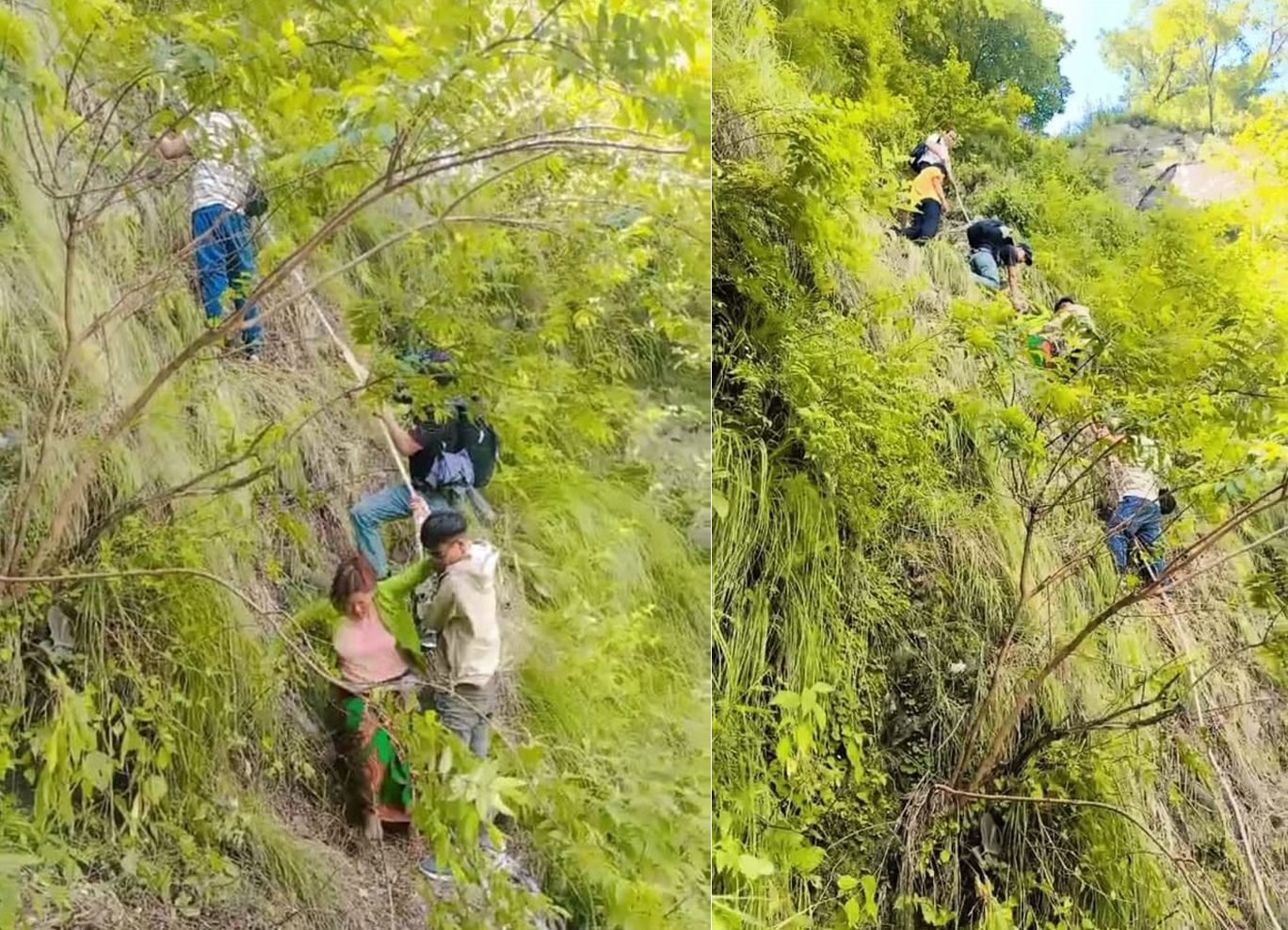 डरलाग्दो भिरमा डोरी र घाँस समाएर हिँड्नुपर्ने बाध्यता, सरकार मुकदर्शक