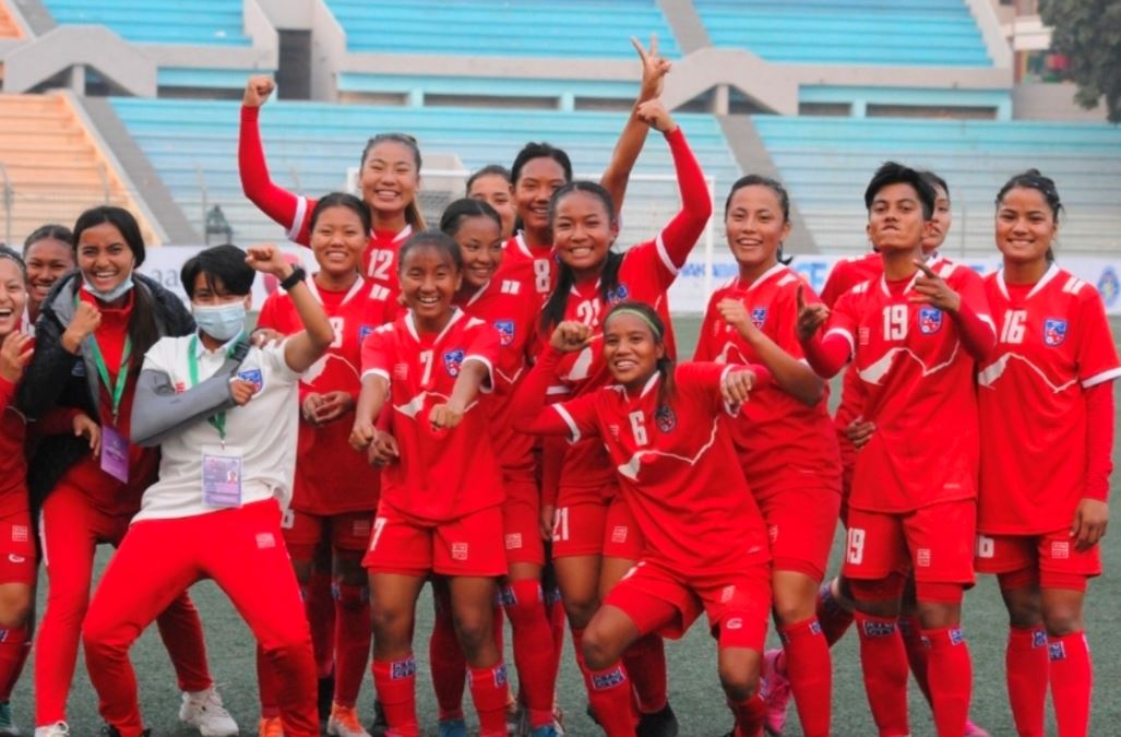 साफ यू–१९ महिला फुटबल : नेपालले आज भारतको सामना गर्दै