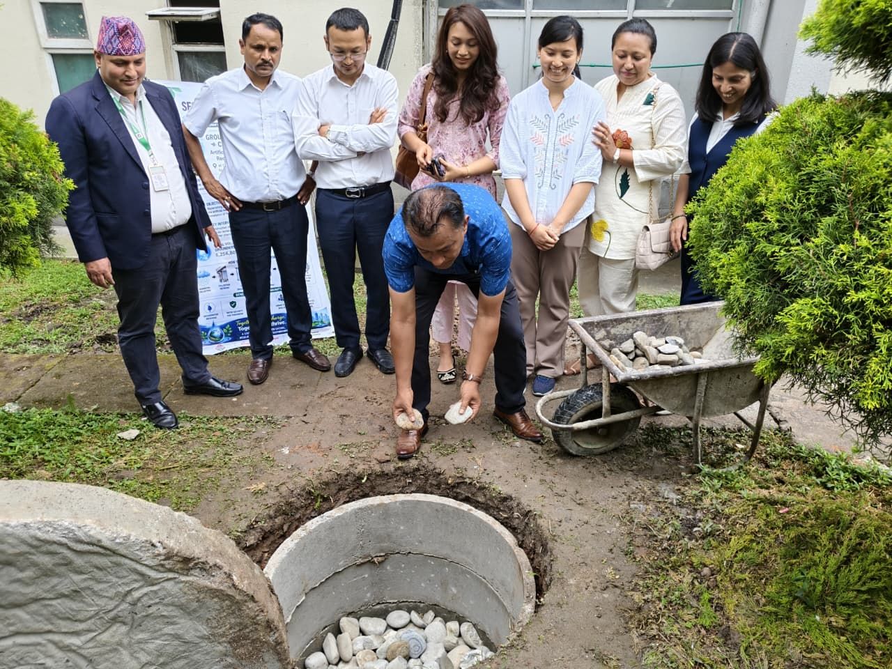 सिभिल सर्भिस अस्पतालमा कृत्रिम भू–जल पुनर्भरण परियोजना सुरु