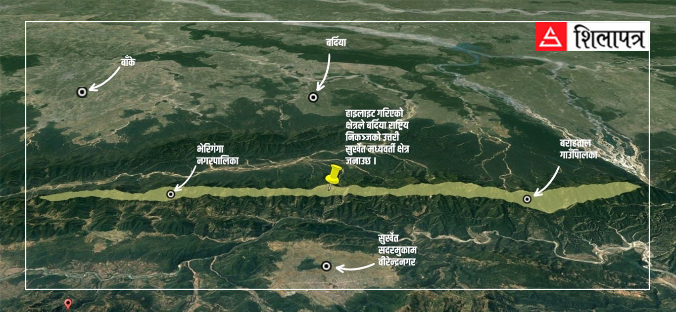 बर्दिया निकुञ्जको उत्तरी क्षेत्रमा वन्यजन्तुको उपद्रो, विस्थापनको संघारमा बस्ती