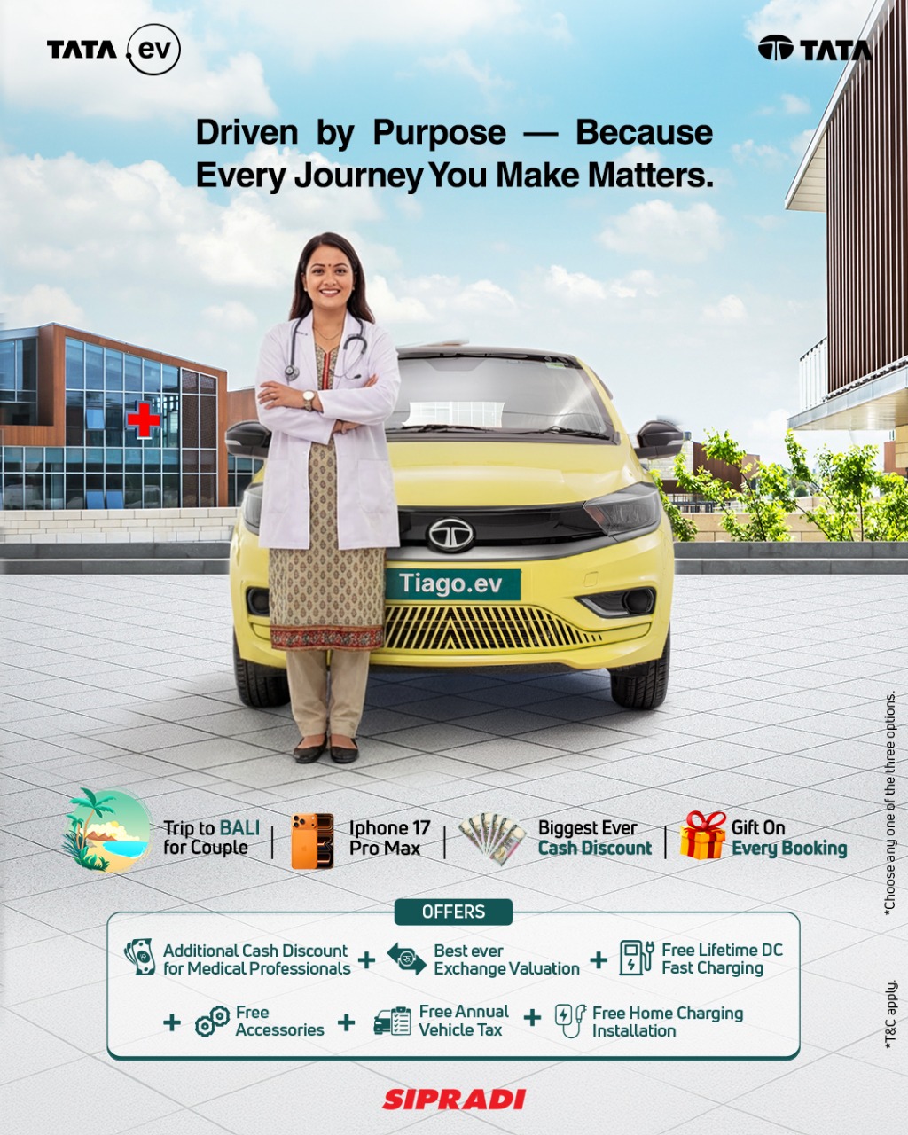 टियागो इभीमा मेडिकल प्रोफेशनलहरूका लागि विशेष अफर, हरेक बुकिङमा लिटम्यान स्टेथोस्कोप