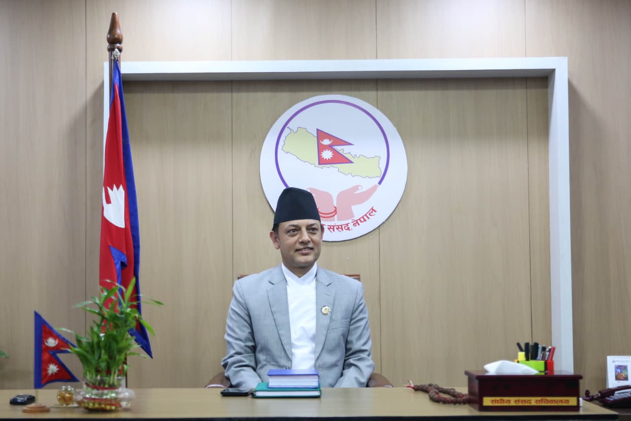 नवनिर्वाचित सभामुख  अर्यालले गरे पद बहाली