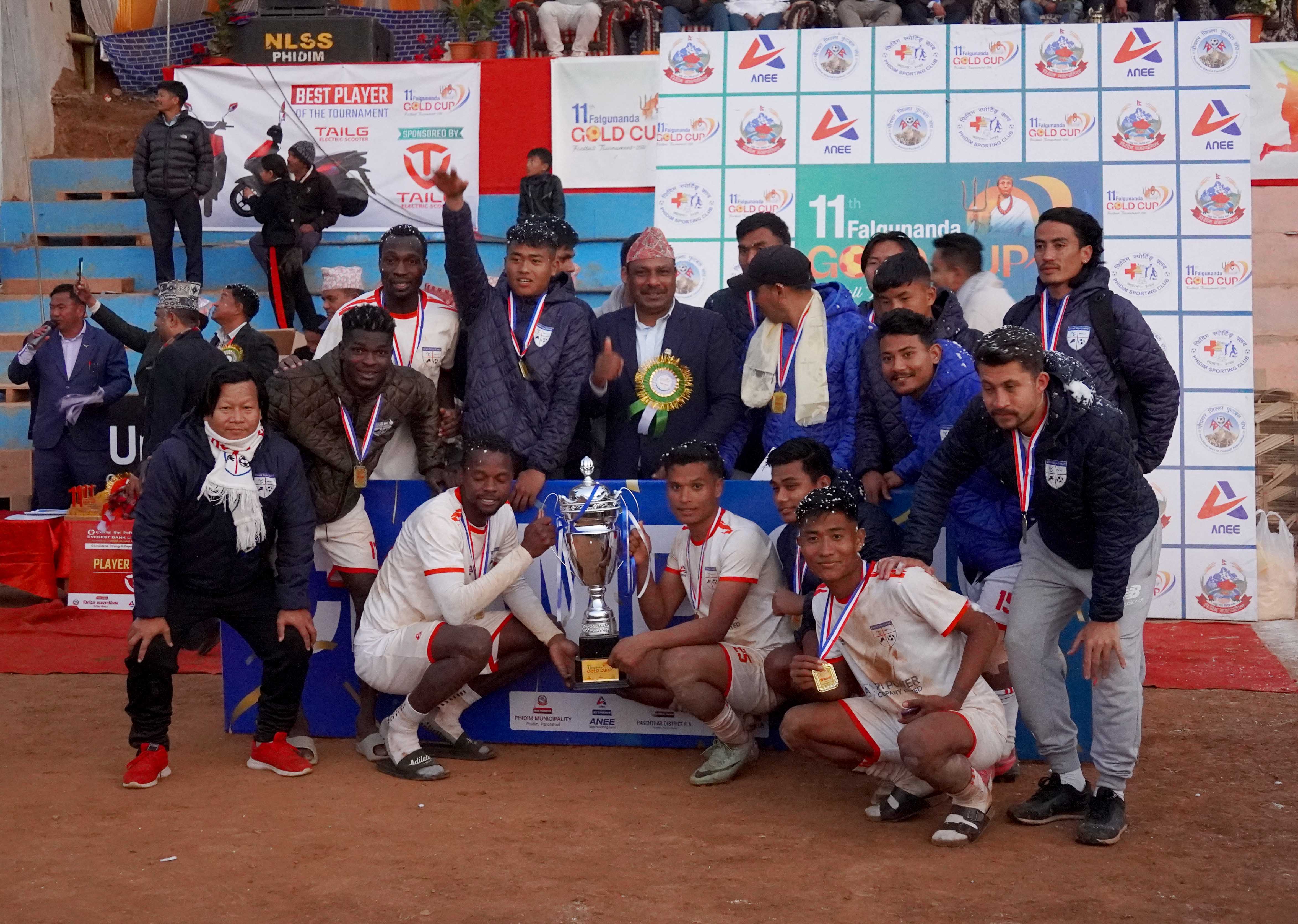 मच्छिन्द्रलाई हराउँदै चर्च ब्वाइजले जित्यो फाल्गुनन्द गोल्डकपको उपाधि