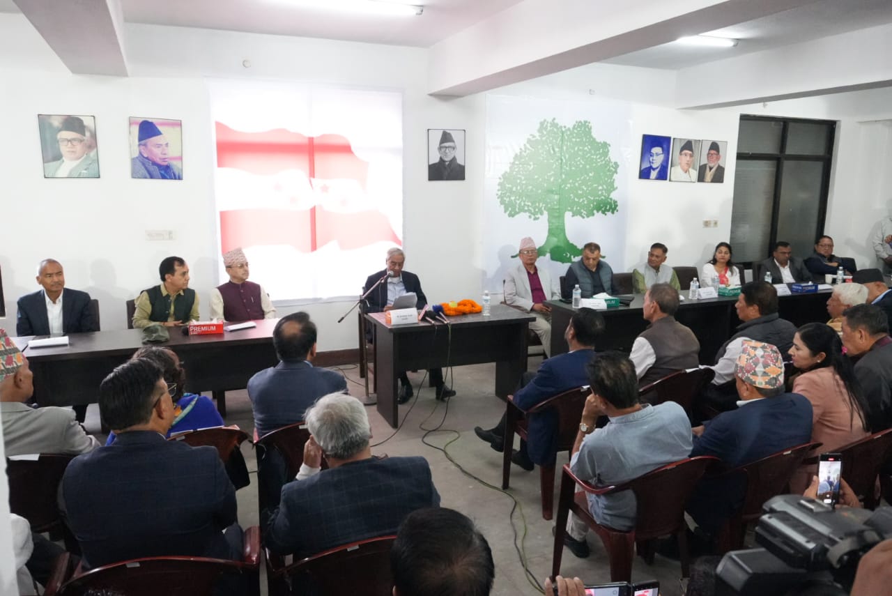 देउवाको सम्बोधनलगत्तै कांग्रेस केन्द्रीय समिति बैठक स्थगित