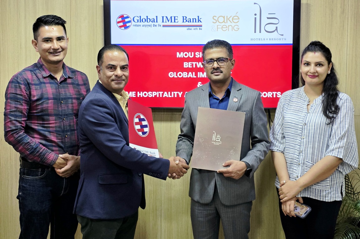 ग्लोबल आईएमई बैंकका ग्राहकलाई आईएमई हस्पिटालिटी र इला होटल एन्ड रिसोर्टमा १५ प्रतिशतसम्म छुट