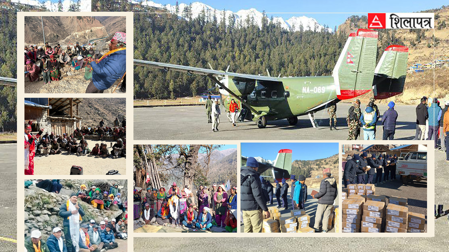 कर्णालीका हिमाली जिल्लामा हेलीबाट मतपत्र र कर्मचारी : हिउँले बाटो छेकेपछि मतदाता पुगे न उम्मेदवार