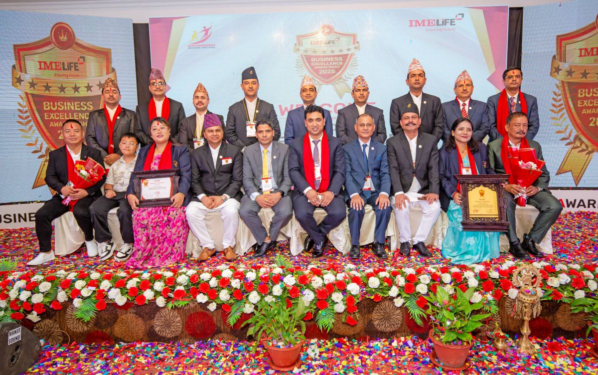 आईएमई लाइफको ‘बिजनेस एक्सिलेन्स अवार्ड नाइट’ सम्पन्न, उत्कृष्ट व्यवसाय गर्ने अभिकर्ताहरू सम्मानित