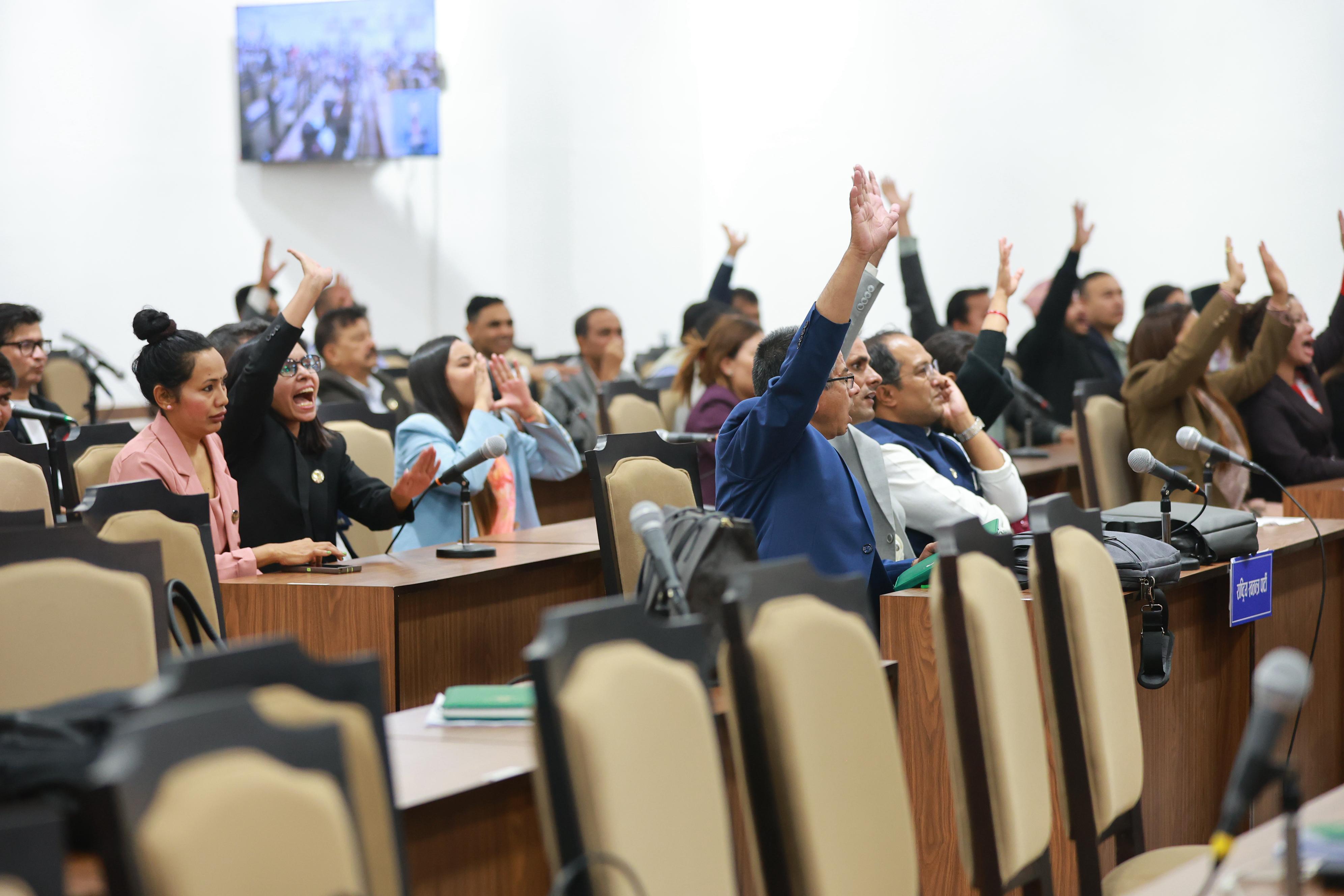विपक्षीको विरोधबीच प्रतिनिधिसभा नियमावली पारित, विषेश कानुनसरह लागू हुने