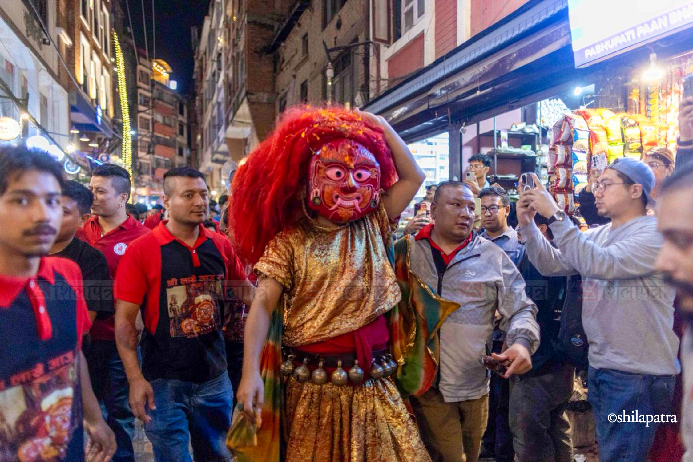 वसन्तपुरमा इन्द्रजात्राको रौनक (तस्वीरहरू)