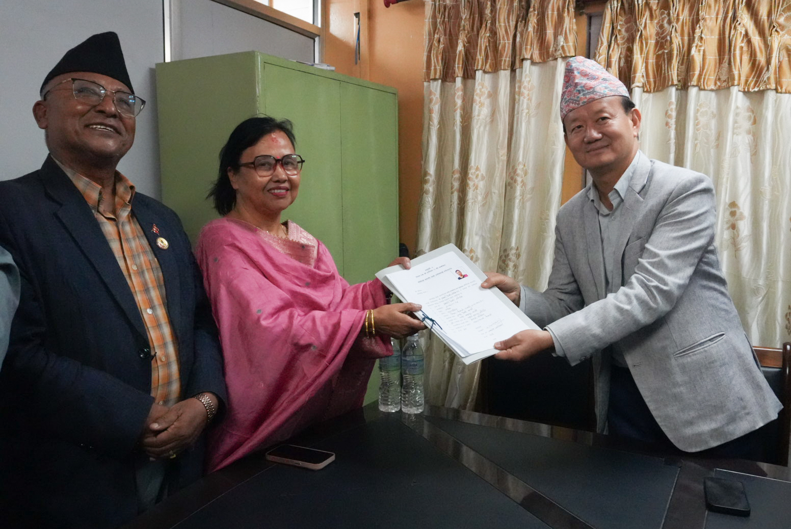 ईश्वरी न्यौपानेद्वारा राज्य व्यवस्था तथा सुशासन समिति सभापतिमा मनोनयन दर्ता