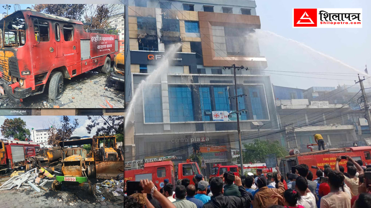 आगलागी भइरहने इटहरीमा दमकल समेत जलाइयो