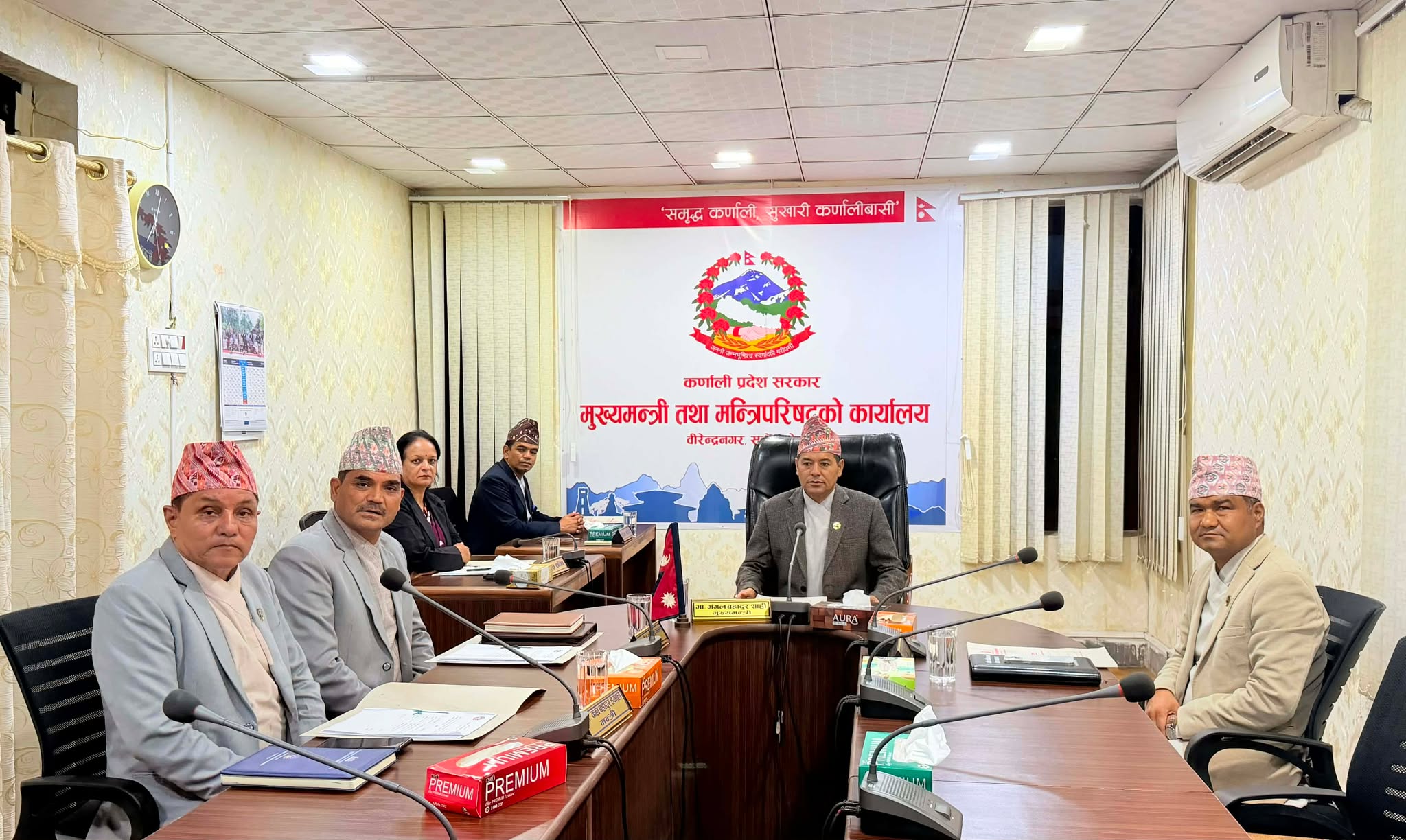 यस्ता छन् कर्णाली सरकारको पहिलो मन्त्रिपरिषद् बैठकका निर्णयहरू