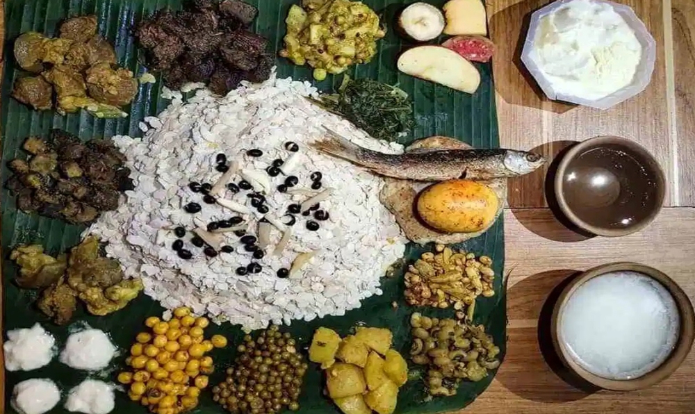 कुछी भ्वय खाएर महाअष्टमी मनाउँदै नेवार समुदाय