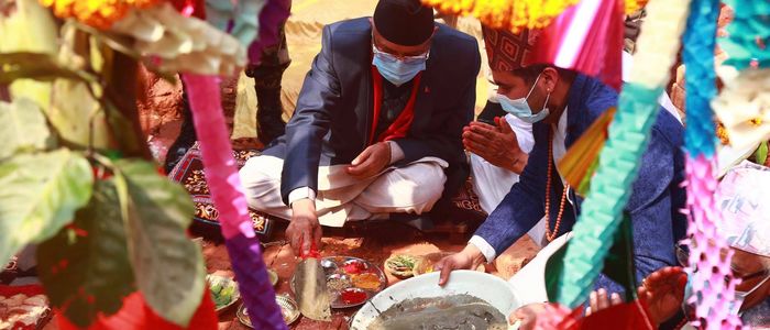 लुम्बिनी केबलकार शिलान्यास : साढे ३ अर्ब लगानी, एक वर्षमा सञ्चालनमा आउने दाबी