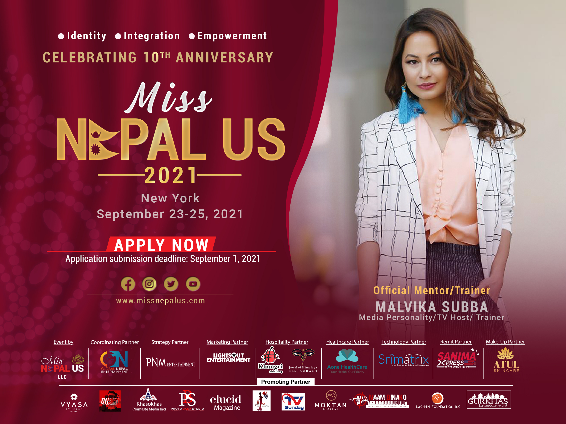 न्यूयोर्कमा मिस नेपाल–यूएस २०२१ आयोजना गरिने