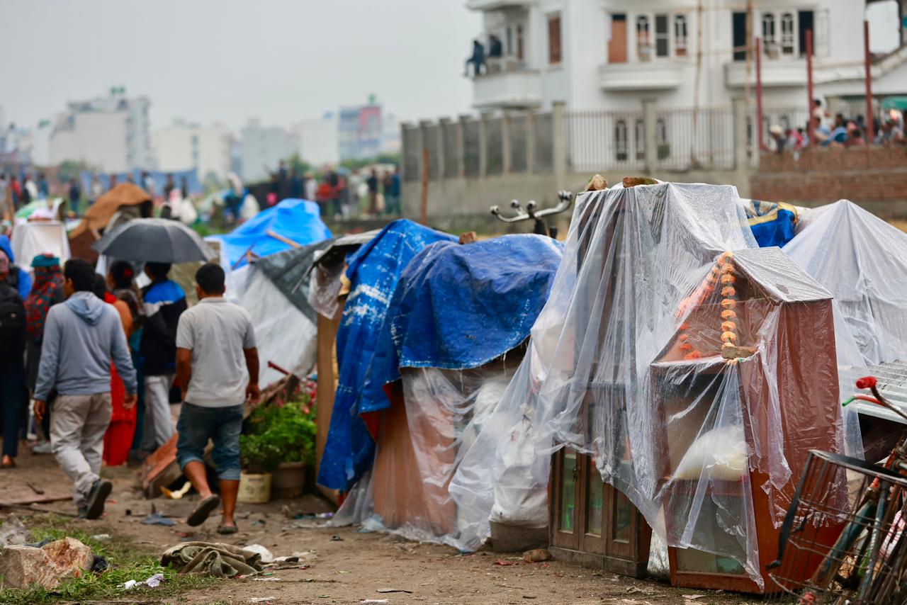 पानी परेपछि मनोहरा सुकुम्बासी बस्तीमा बिजोग (तस्वीरहरू)