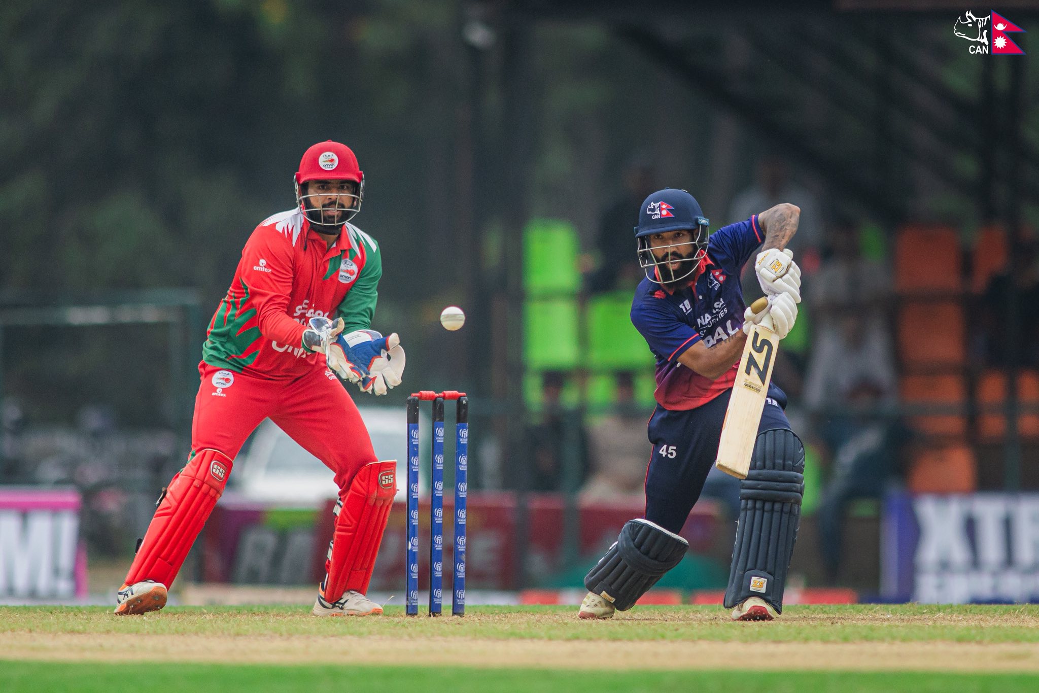 वर्षाले प्रभावित खेलमा ओमानसँग नेपाल पराजित