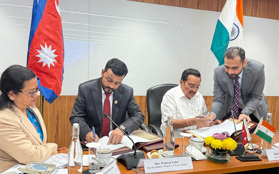 नेपाल र भारतबीच वासक्षेत्र विकासबारे सम्झौता 