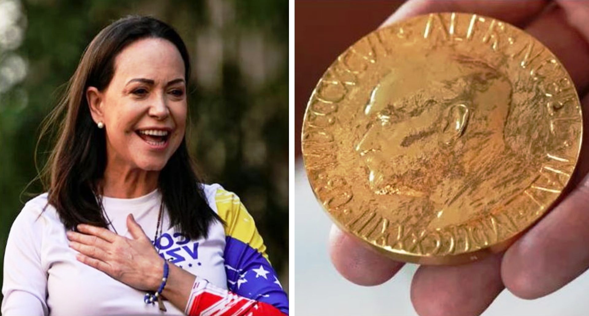 भेनेजुएलाकी मारिया कोरिना माचाडोले पाइन् नोबेल शान्ति पुरस्कार