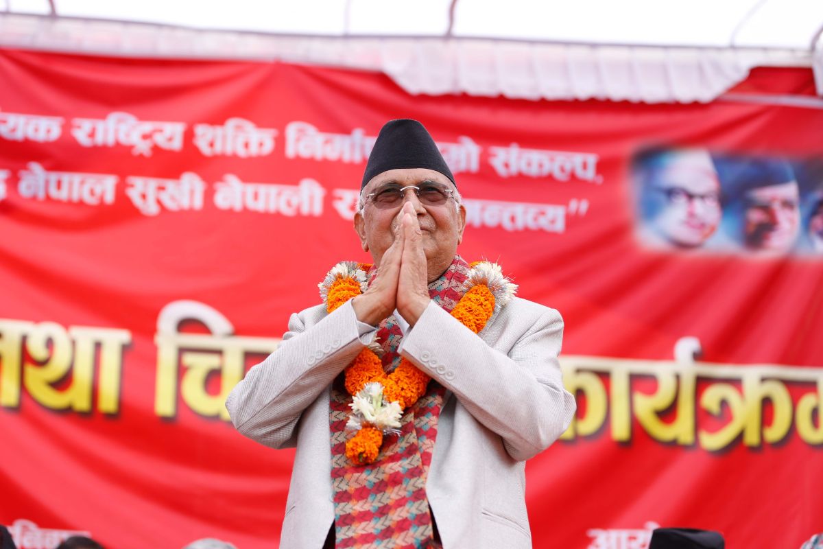 केपी शर्मा ओली जेन–जी आन्दोलनपश्चात् पहिलोपटक पुगे च्यासल पार्टी कार्यालय