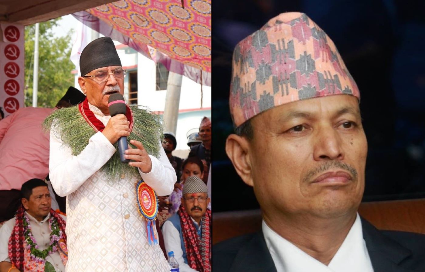 भीम रावललाई प्रचण्डले भने– तपाईं हामीसँग बसेर कुराकानी गर्नुपर्ने मान्छे, किन भाैँतारिएको ?