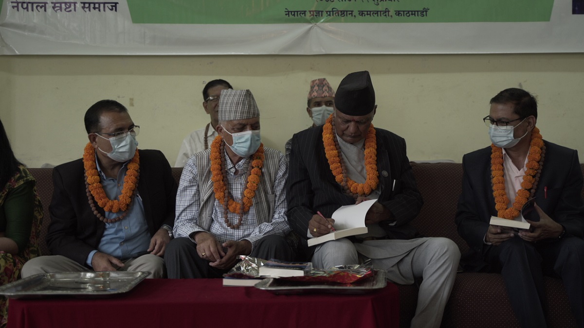 नारद पोखरेलको उपन्यास 'प्रतिघात' विमोचित