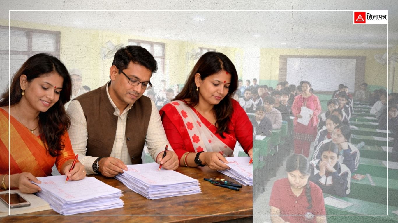 परीक्षा केन्द्रमै धमाधम जाँचिँदै एसईईको उत्तरपुस्तिका, निष्पक्ष मूल्यांकन हुनेमा शंकैशंका