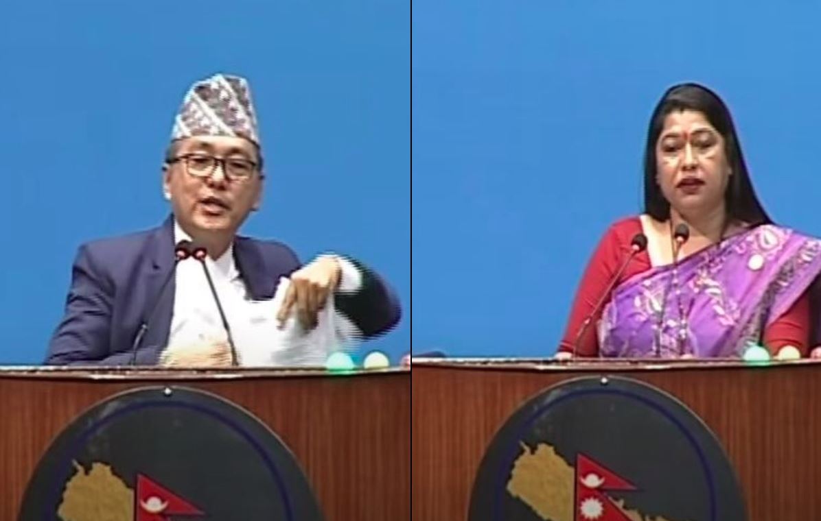 राेस्ट्रममै बजेट पुस्तिका च्यात्ने लिङ्देनको कदमलाई कांग्रेस सांसदकाे समर्थन