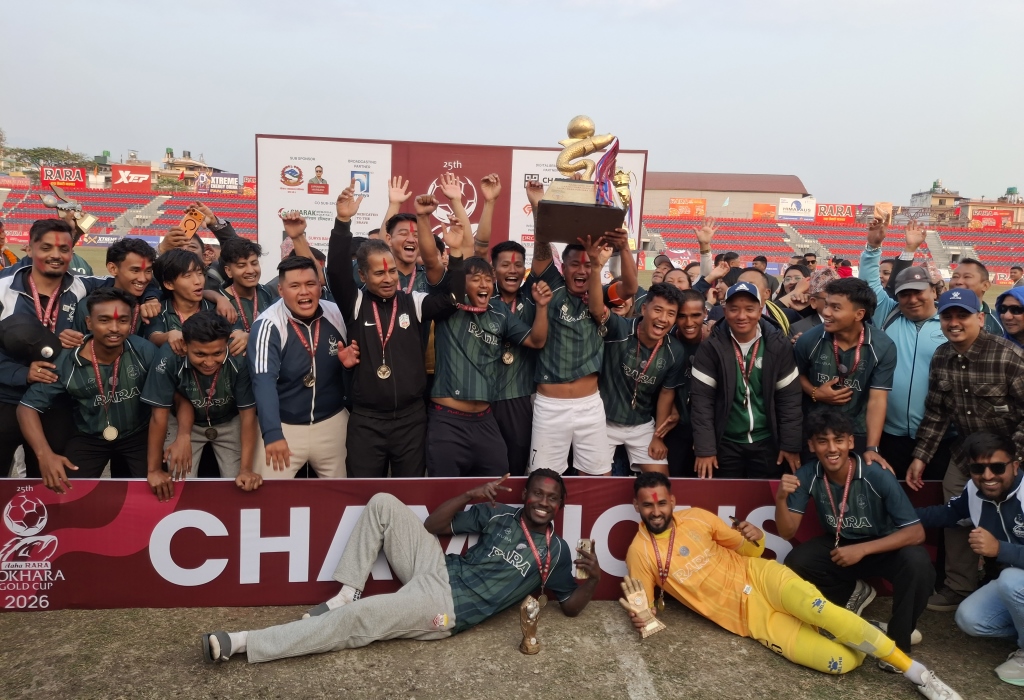 सहाराले १२ वर्षपछि चुम्यो आहा रारा गोल्डकपको उपाधि