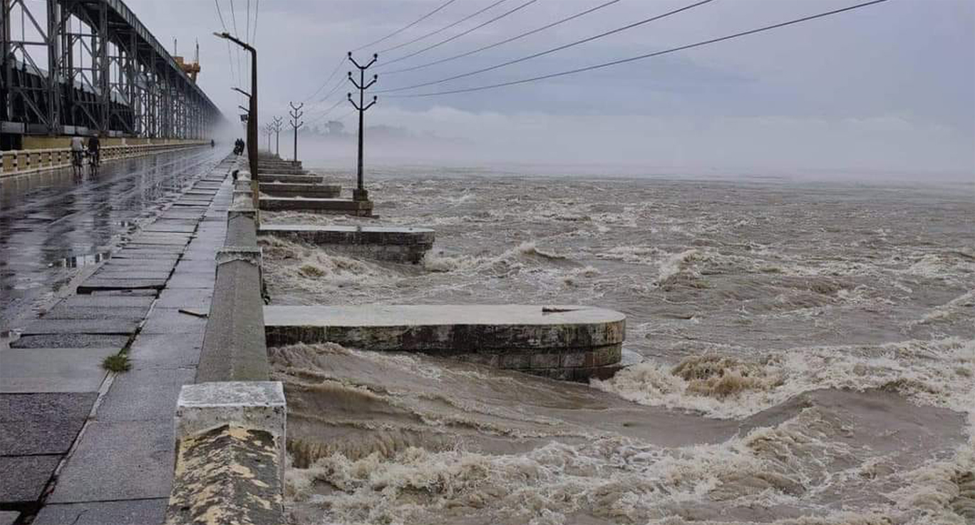 सप्तकोशी नदीमा पानीको बहाव ३७ वर्षयताकै उच्च 