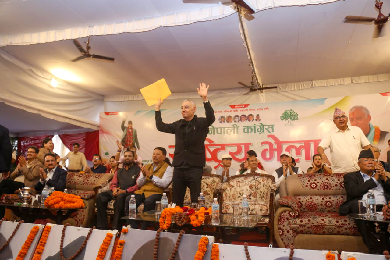 राष्ट्रिय भेलामा शशांकले भने - हाम्रो सभापति शेरबहादुर देउवा हो
