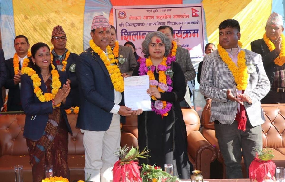 भारतको सहयोगमा निर्माण हुने दुई परियोजनाको शिलान्यास