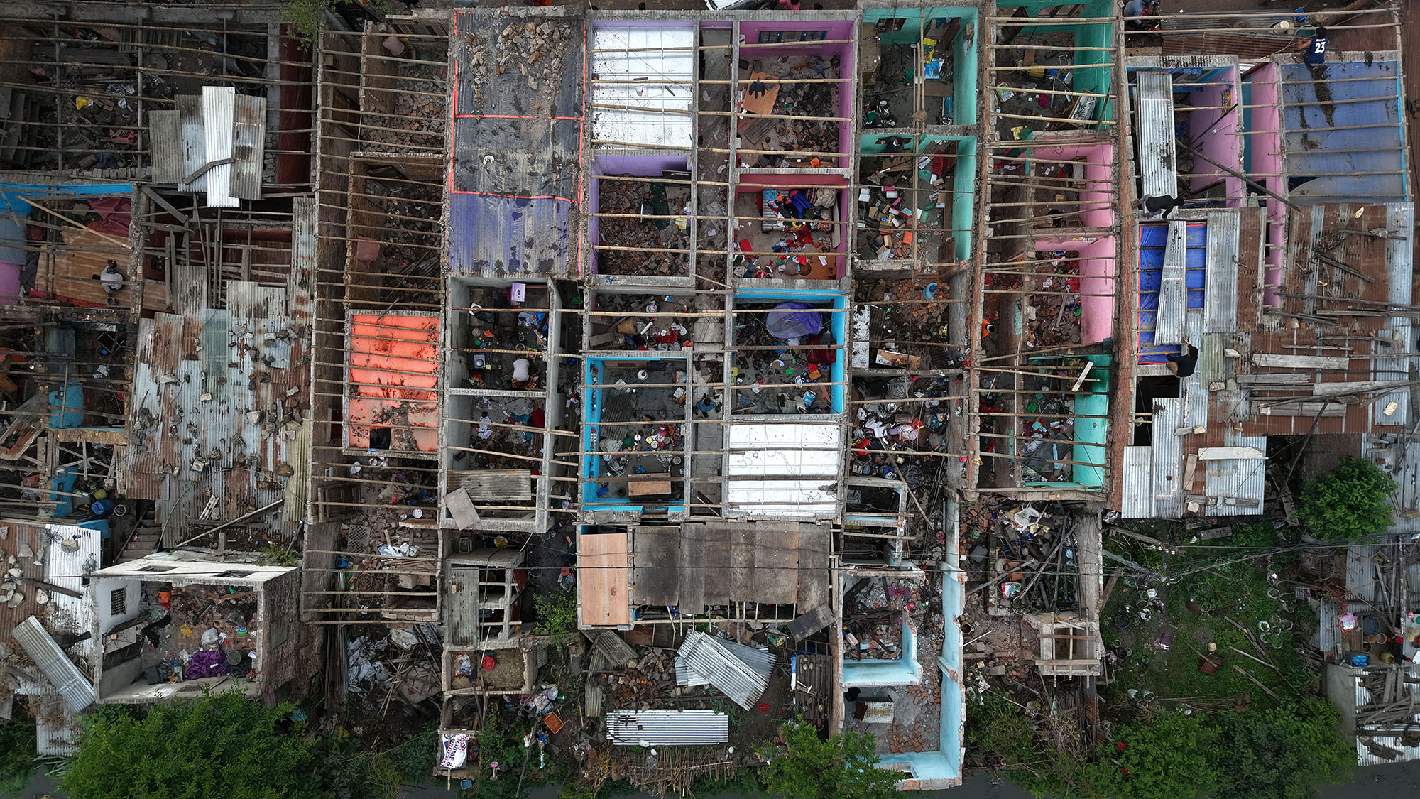 ड्रोनबाट यस्तो देखियो बालाजुस्थित सुकुम्बासी बस्ती (तस्वीरहरू)