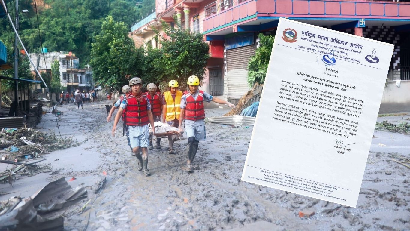 विपद्पछिको मानवअधिकार अवस्थाबारे अनुगमन गर्न आयोगको टोली खटियो