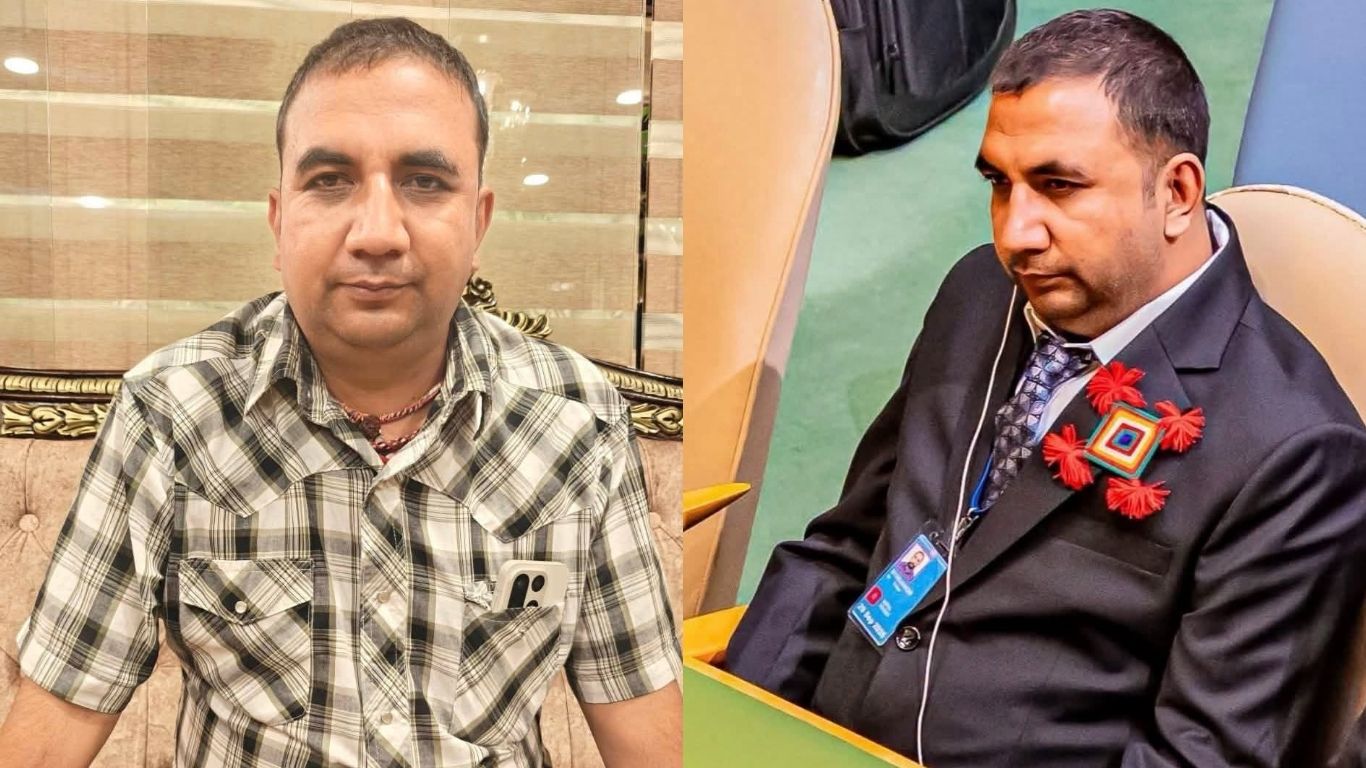 नेपालमा अनौपचारिक पोसाकमा हुने कुमार बेनले न्यु योर्कमा लगाए सुट, यस्तो छ बाध्यता